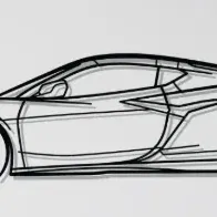 Nghệ thuật tường Chevrolet Corvette C8 tuyệt đẹp