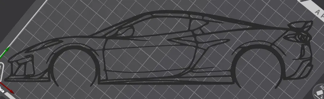 Nghệ thuật tường Chevrolet Corvette C8 tuyệt đẹp - Image 2