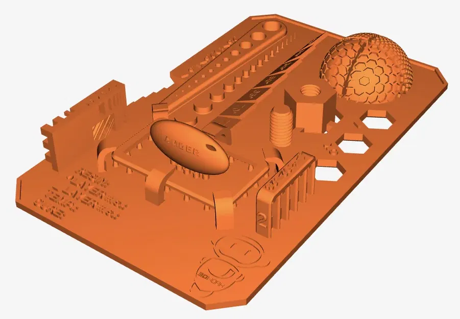 Bài kiểm tra hiệu chuẩn nhựa resin cho máy in 3D 3Dwork - Image 1