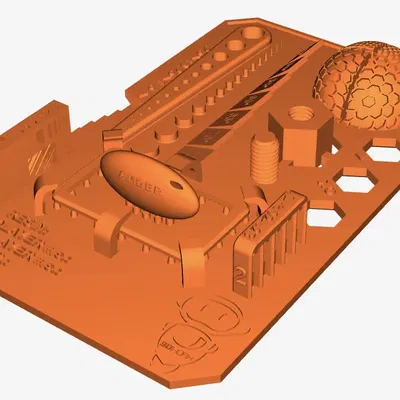 Bài kiểm tra hiệu chuẩn nhựa resin cho máy in 3D 3Dwork