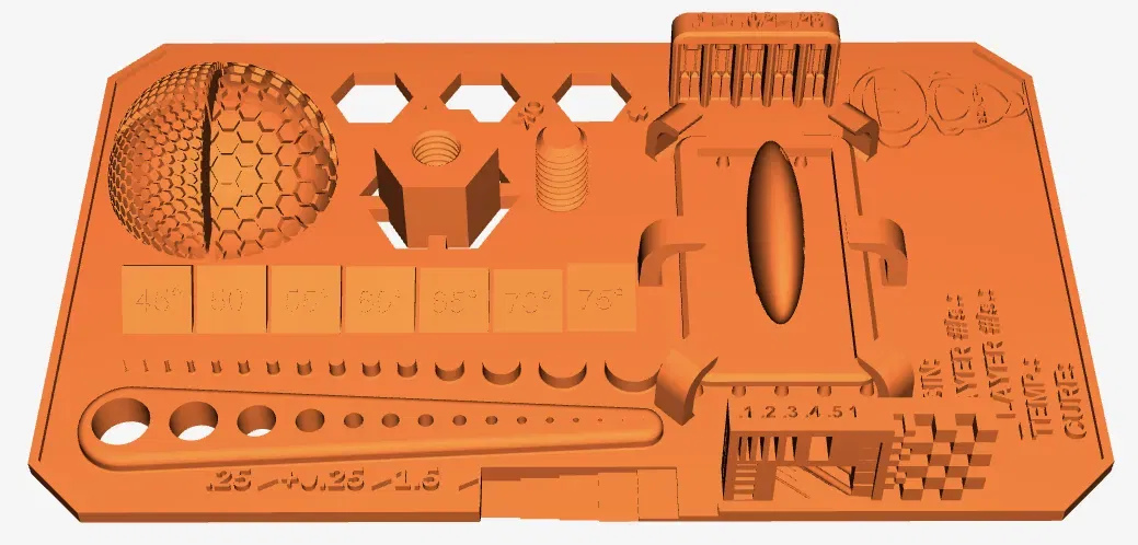Bài kiểm tra hiệu chuẩn nhựa resin cho máy in 3D 3Dwork - Image 2