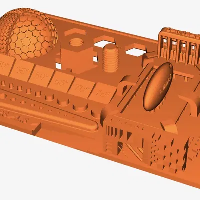 Bài kiểm tra hiệu chuẩn nhựa resin cho máy in 3D 3Dwork
