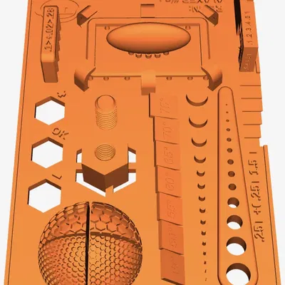 Bài kiểm tra hiệu chuẩn nhựa resin cho máy in 3D 3Dwork