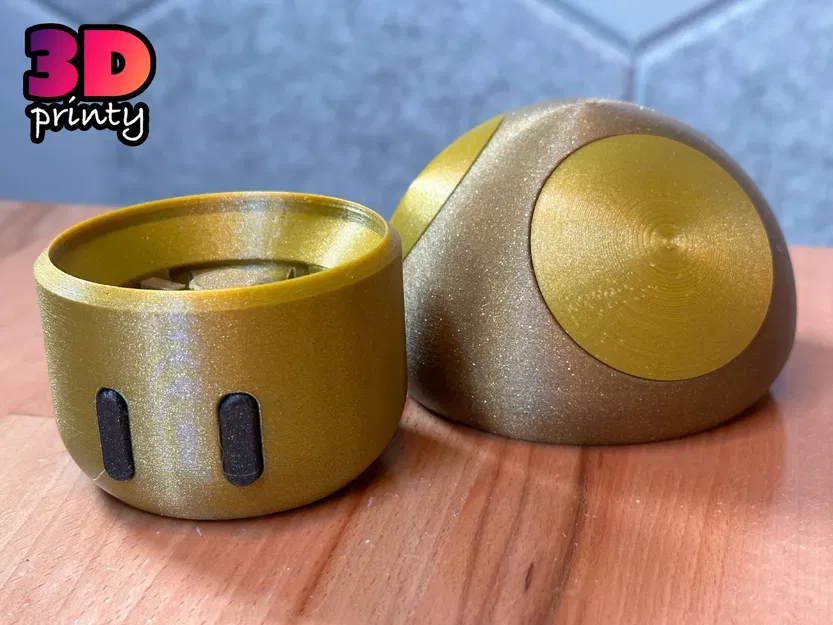 Hộp đố xoắn in sẵn hình nấm - Chưa niêm phong - Image 1