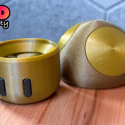 Hộp đố xoắn in sẵn hình nấm - Chưa niêm phong