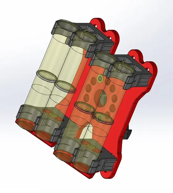 Giá đỡ đạn 2x4 cho nạp đạn Quad trong thể thao bắn súng 3 kh... - Image 1