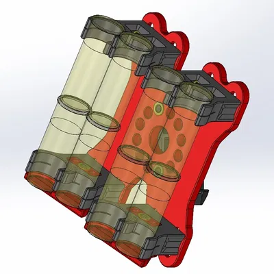 Giá đỡ đạn 2x4 cho nạp đạn Quad trong thể thao bắn súng 3 kh...