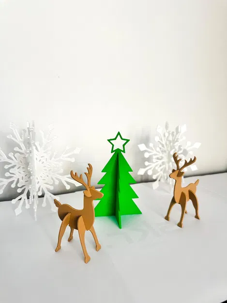 Thẻ Giáng sinh hình cây thông độc đáo cho mùa lễ hội - Image 1