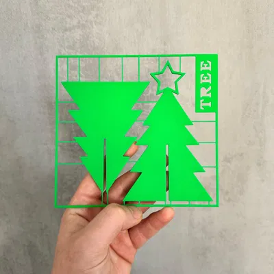 Thẻ Giáng sinh hình cây thông độc đáo cho mùa lễ hội