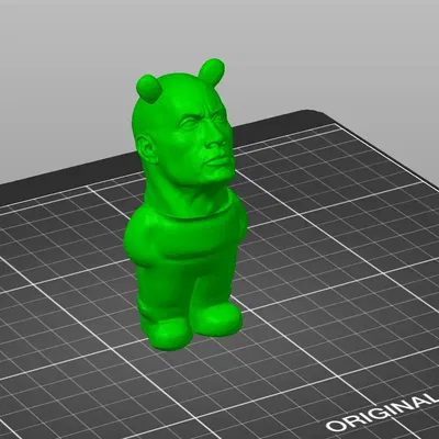 Nhân vật The Rock phong cách thư giãn