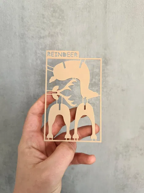 Thiệp Giáng Sinh Hươu Cao Cổ - Image 2