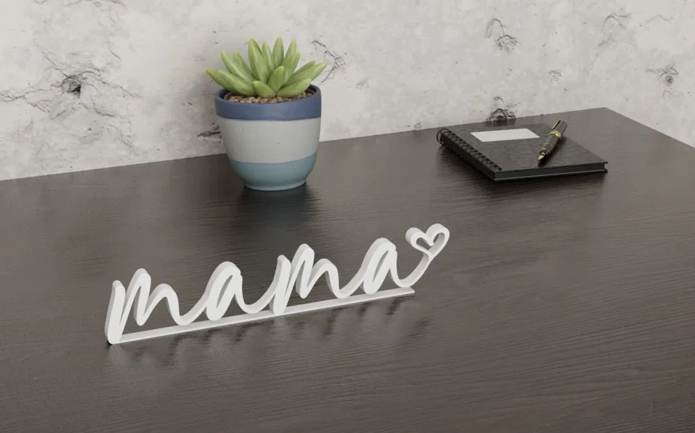 Giá đỡ bánh sinh nhật Mama phong cách tối giản - Image 1