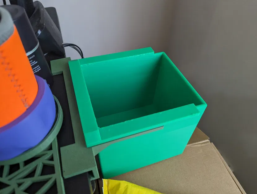 Thùng rác để bàn đơn giản gắn vào bàn không dày hơn 20mm - Image 2