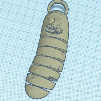 Móc khóa dưa chua Rick phát sáng trong bóng tối