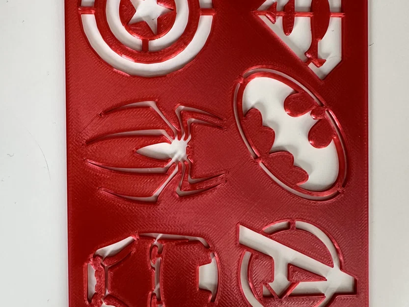 Mẫu stencil vẽ logo các siêu anh hùng - Image 1
