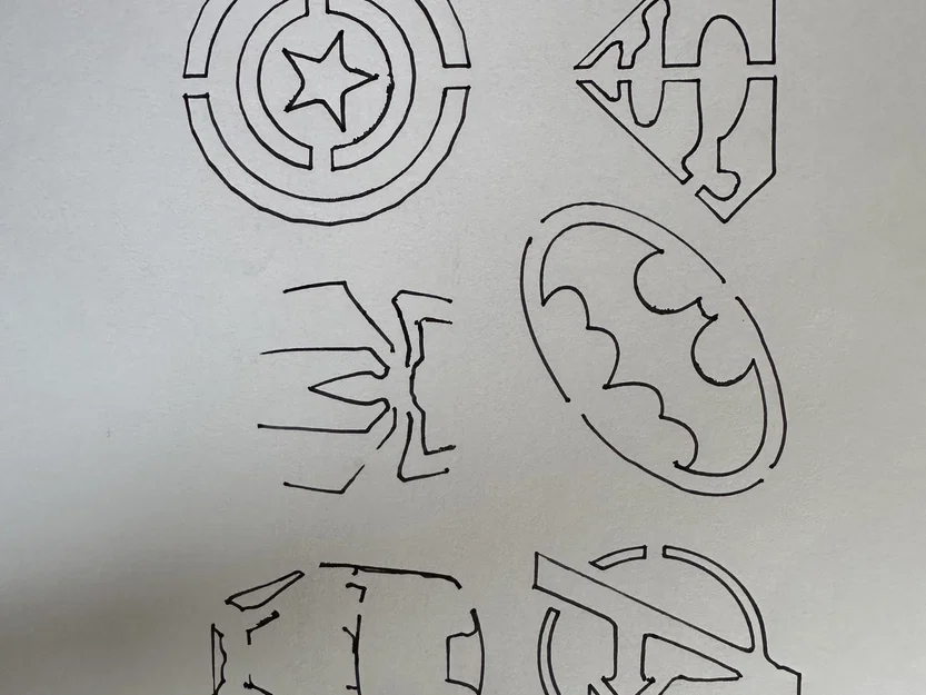 Mẫu stencil vẽ logo các siêu anh hùng - Image 2