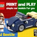 Mô hình xe hơi LEGO Volkswagen Beetle Cabrio in 3D - Thumbnail 1