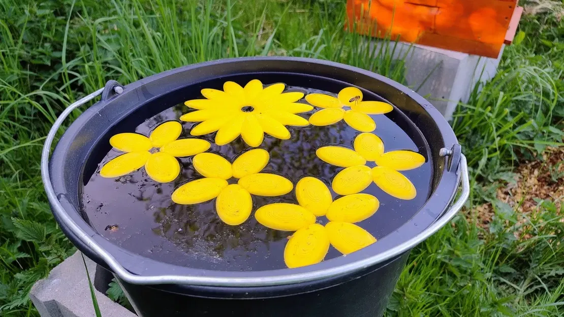 Bệ nước nổi cho ong với hoa 13 cánh - Image 2