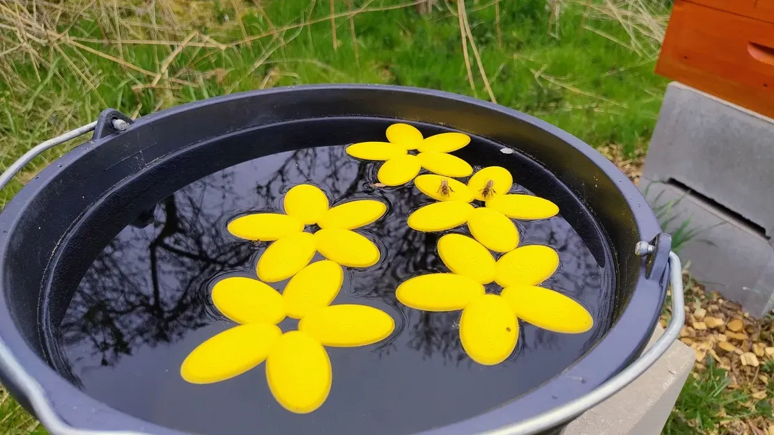 Bệ nước nổi cho ong với hoa 13 cánh - Image 6