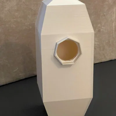 Nhà chim 4 mặt dễ in 3D không cần lắp ghép