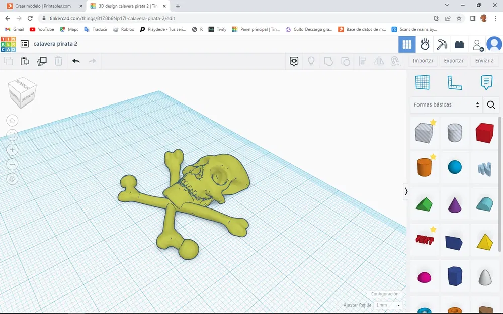 Đầu lâu cướp biển với xương đùi chéo dưới - Image 2