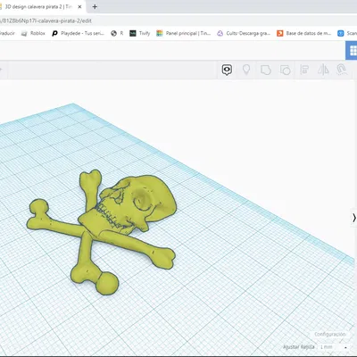 Đầu lâu cướp biển với xương đùi chéo dưới