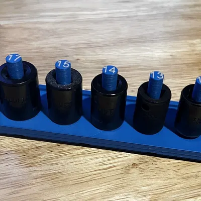 Giá đỡ socket Gridfinity Peg 3/8" cho cả Metric và SAE