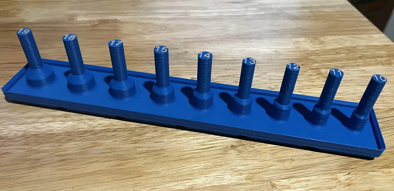 Giá đỡ socket Gridfinity Peg 3/8" cho cả Metric và SAE - Image 4