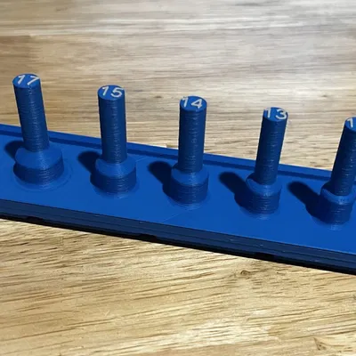 Giá đỡ socket Gridfinity Peg 3/8" cho cả Metric và SAE