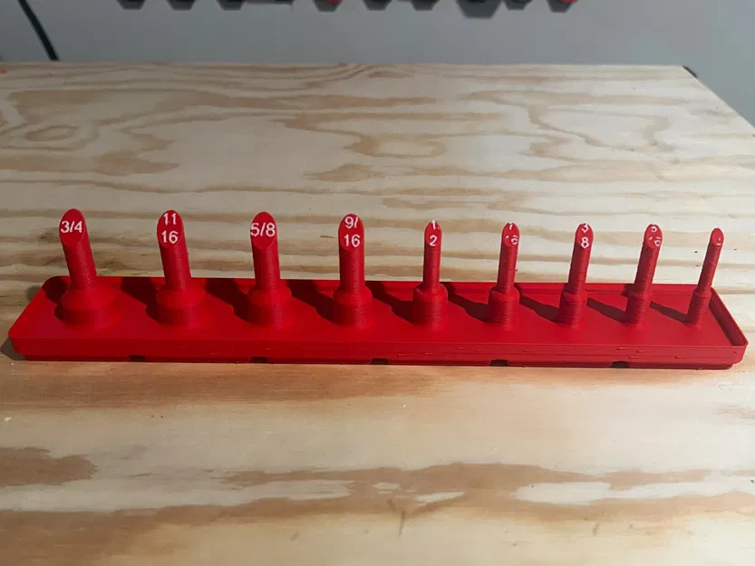 Giá đỡ socket Gridfinity Peg 3/8" cho cả Metric và SAE - Image 9