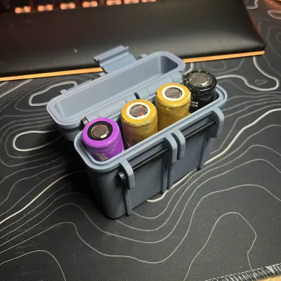 Vỏ pin 18650 chắc chắn cho 4 pin xếp hàng thẳng