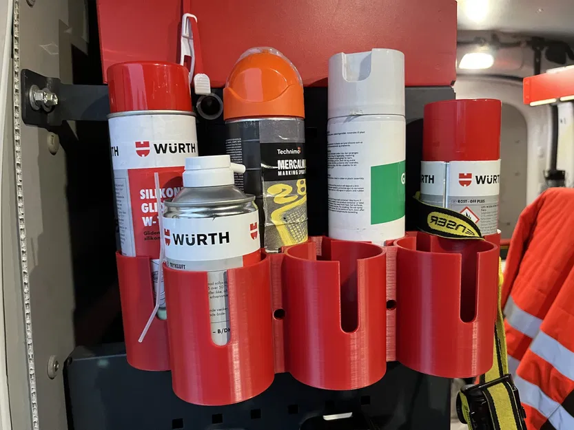 Giá đỡ cho 7 bình xịt sơn kích thước 70mm - Image 1