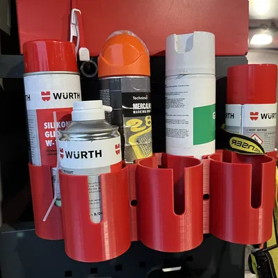 Giá đỡ cho 7 bình xịt sơn kích thước 70mm