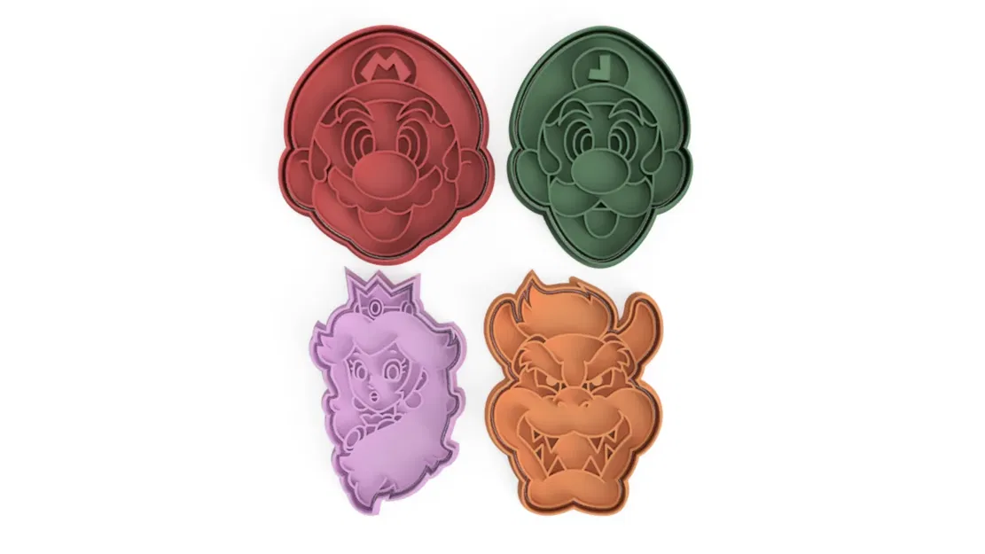 Cắt bánh quy hình nhân vật Mario Bros 10cm - Image 1
