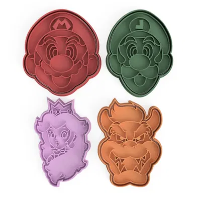 Cắt bánh quy hình nhân vật Mario Bros 10cm