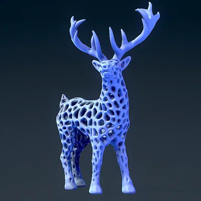 Mô hình hươu Voronoi độc đáo cho bộ sưu tập đồ chơi