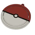Móc khóa Pokeball xoay nhiều màu sắc in tại chỗ - Thumbnail 3
