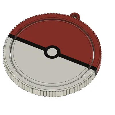Móc khóa Pokeball xoay nhiều màu sắc in tại chỗ