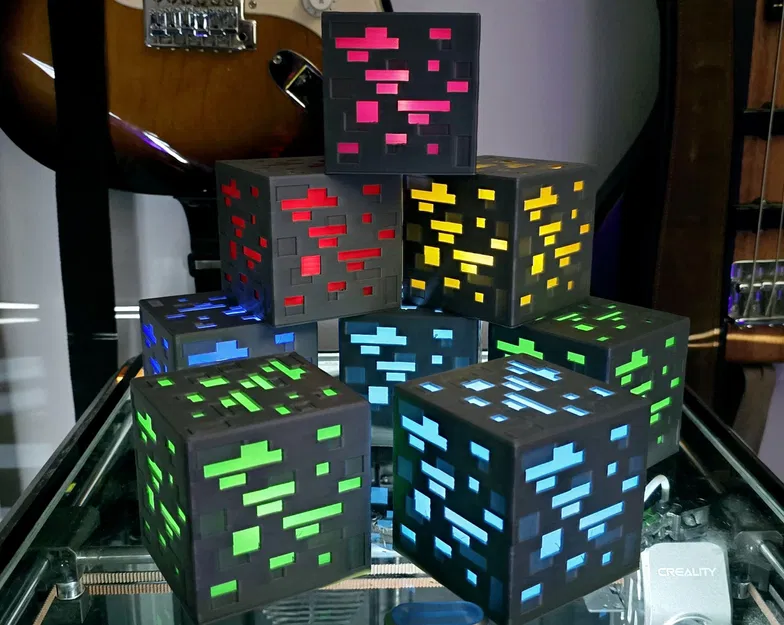 Hộp đèn khoáng sản trong Minecraft cho trẻ em - Image 1