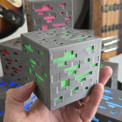 Hộp đèn khoáng sản trong Minecraft cho trẻ em