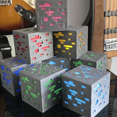 Hộp đèn khoáng sản trong Minecraft cho trẻ em