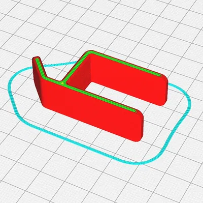 Móc treo kệ cho kệ dày 18.25mm