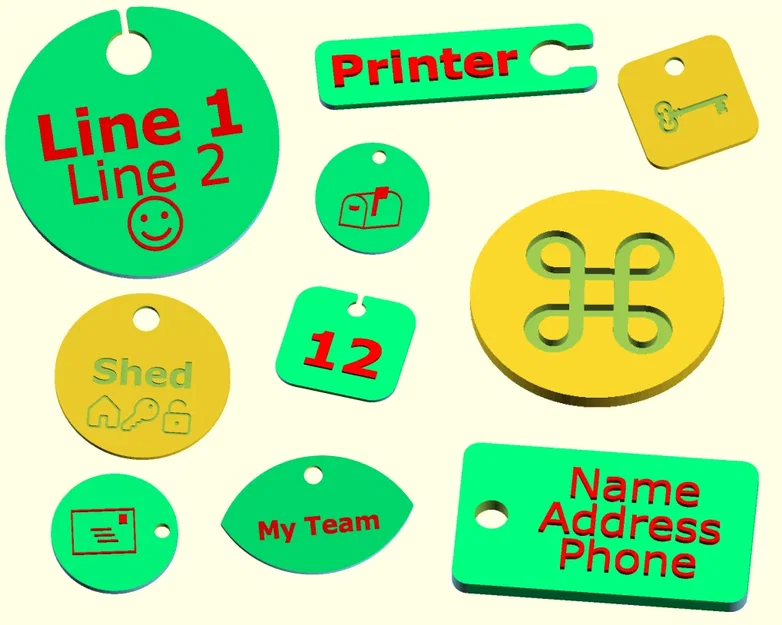 Thiết kế thẻ và móc khóa tùy chỉnh với OpenSCAD - Image 1