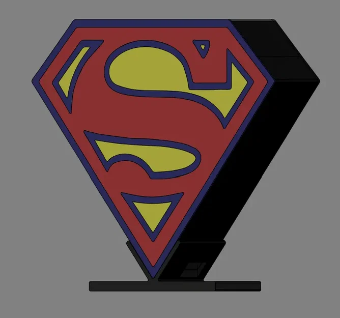 Đèn hộp ánh sáng Superman cảm hứng - Image 2