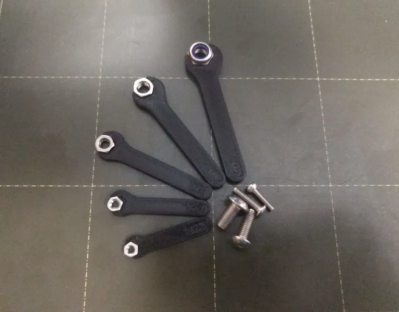 Bộ cờ lê phẳng tiêu chuẩn mét cho không gian hạn chế - Image 1