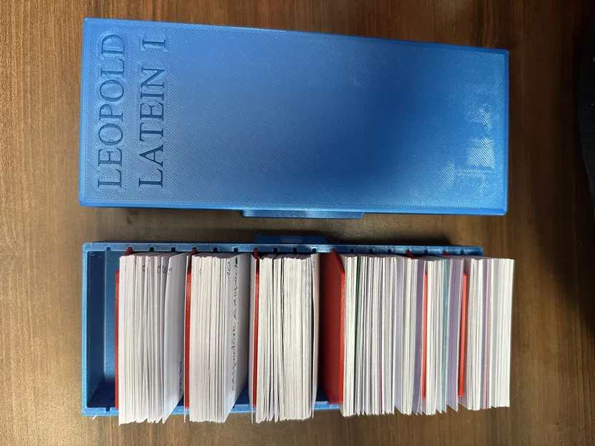 Hộp thẻ chỉ mục V2 (DIN A8) với ngăn chia linh hoạt và nắp đ... - Image 4