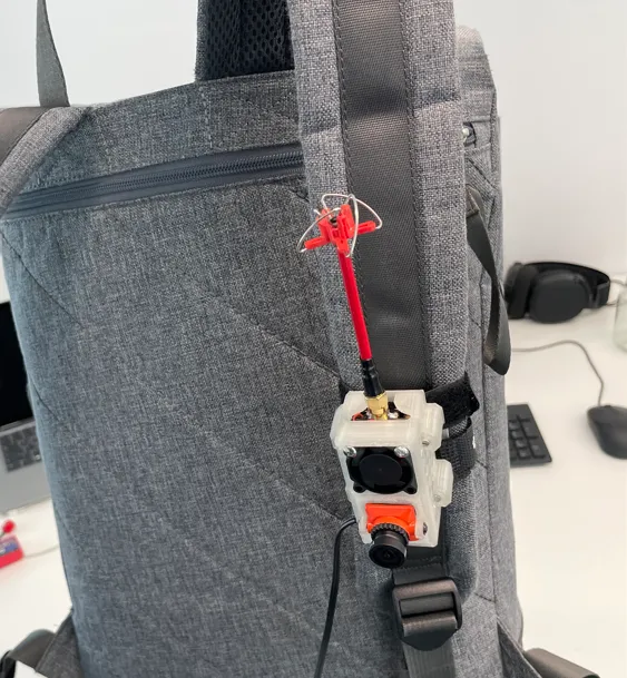 Giá đỡ camera FPV và bộ phát TX2500 cho balo - Image 5