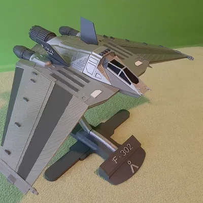 Mô hình máy bay chiến đấu F-302 từ vũ trụ Stargate