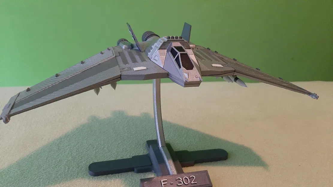 Mô hình máy bay chiến đấu F-302 từ vũ trụ Stargate - Image 3