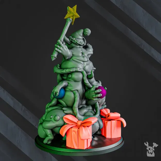 Cây thông Giáng sinh hôi thối 3D cho trò chơi bàn - Image 2